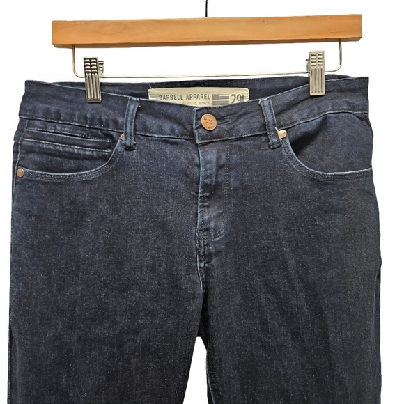 Barbell Apparel Dark Denim Slim Fit Skinny Jeans Size 29L - Picture 2 of 16